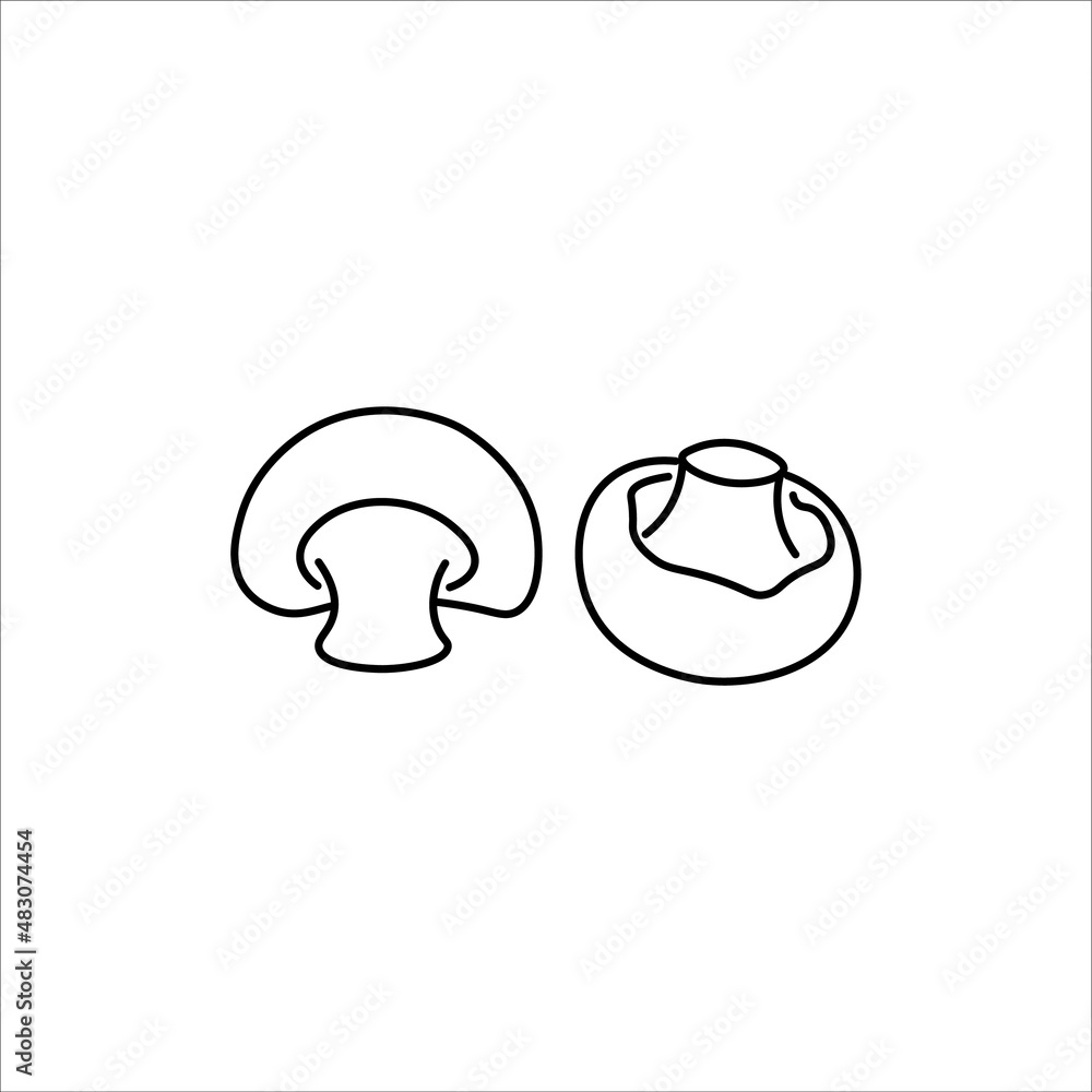 white mushrooms icon, vector, illustration, 10 eps white mushrooms icon, vector, illustration, 10 eps