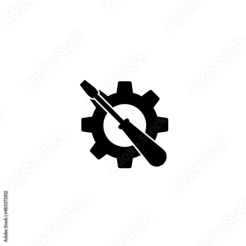 screwdriver Icon. Engineering Related Vector Icons. Contains such Icons as Screwdriver, Manufacturing, Engineer, Production, Settings, and more. Vector Illustration eps 10