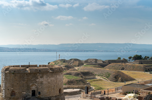 Kilitbahir Namazgah position fortress (Turkish Tabya) built during the Ottoman period.  1915 First World War. Çanakkale, Gallipoli - TURKEY photo