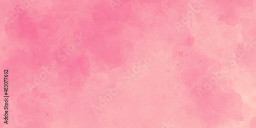 pink background with watercolor and Pink wall background with marble pattern. Horizontal format