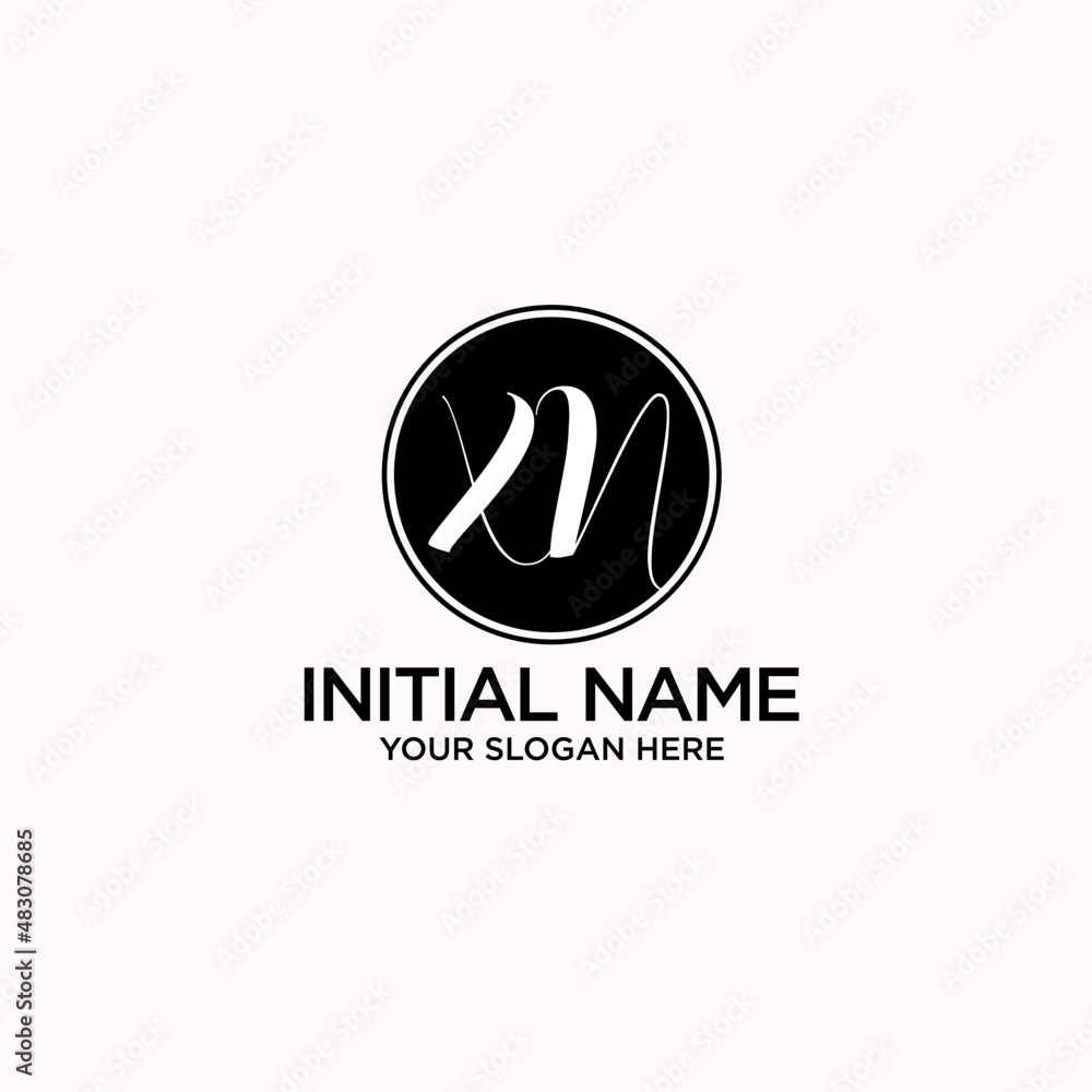 XN monogram logo template vector XN monogram logo template vector