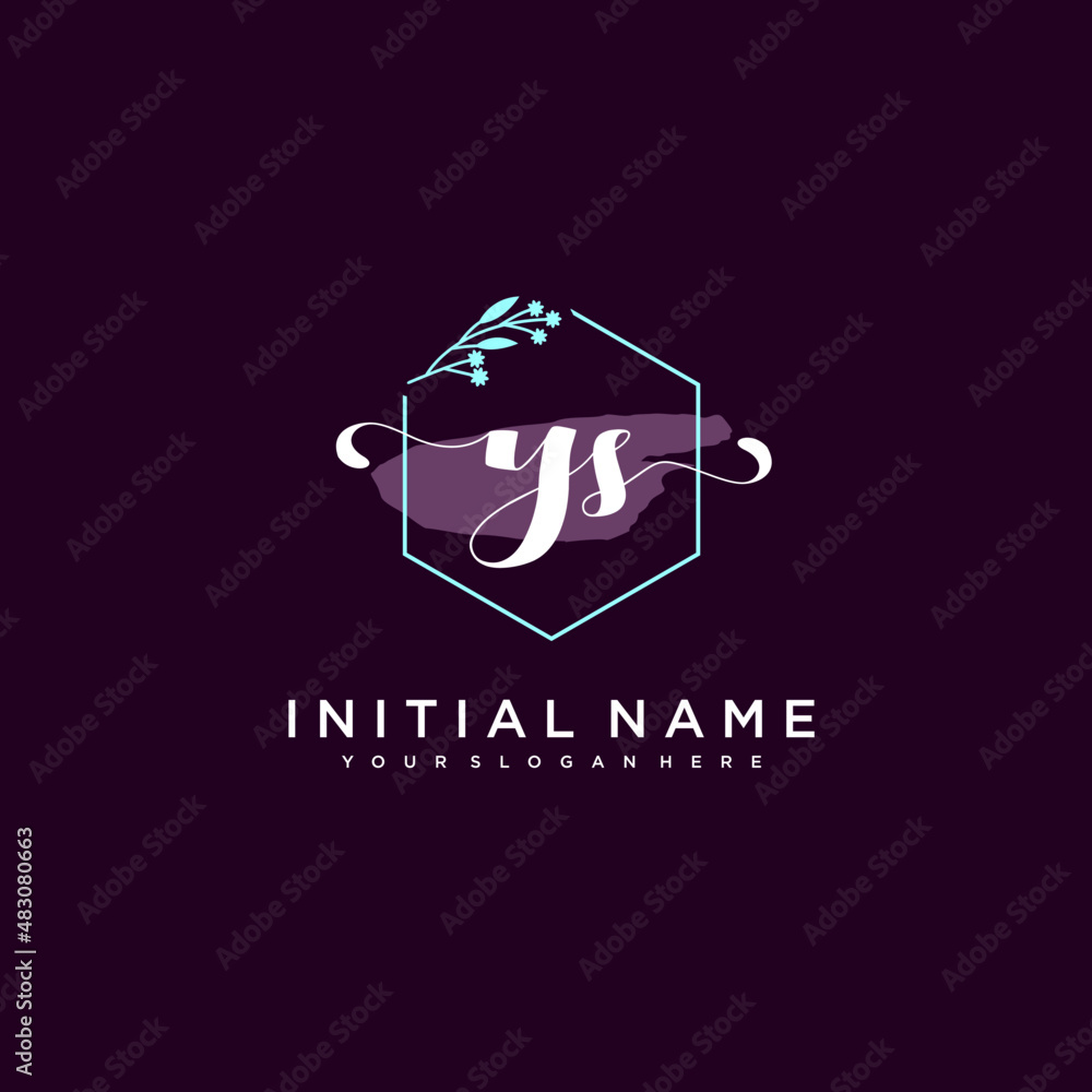 YS Beautiful handwriting logo or wedding monograms collection YS Beautiful handwriting logo or wedding monograms collection