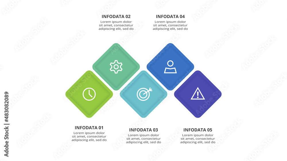 Creative concept for infographic with 5 steps, options, parts or processes. Business data visualization. Creative concept for infographic with 5 steps, options, parts or processes. Business data visualization.