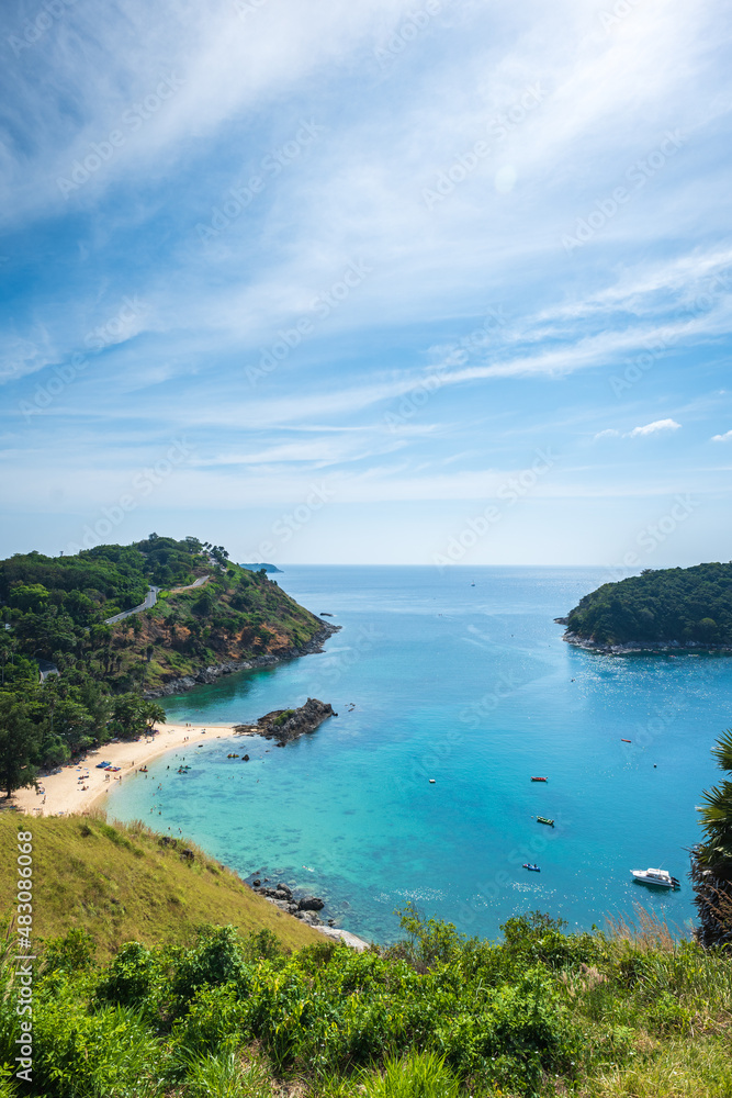 Yanui beach in Phuket, small and the most southern beach of Phuket island, Thailand. It is popular for snorkelling and kayaking.
