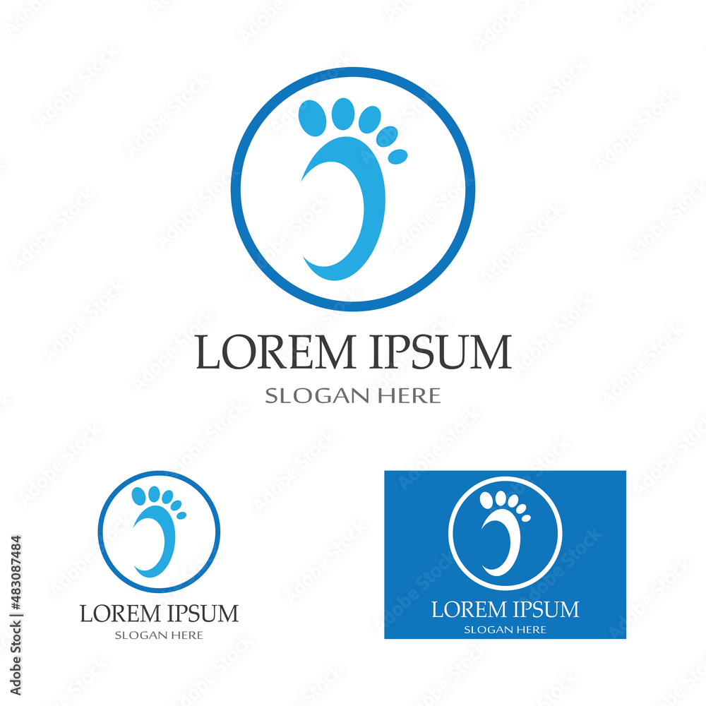footprints,foot care,and footstep, logo images illustration design footprints,foot care,and footstep, logo images illustration design
