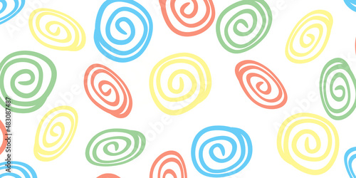 pattern with colorful circles