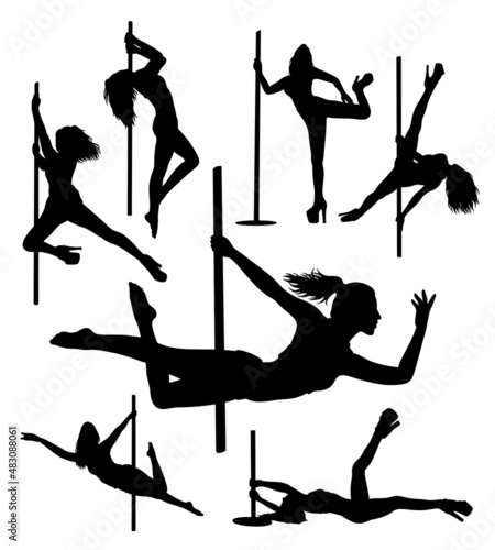 pole dance silhouette good use for any design you want