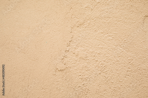 Wallpaper Mural Powder color, beige texture plastered wall, background, pattern, mock up. Torontodigital.ca