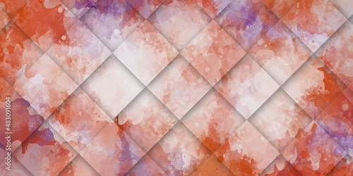 colorful 3D different tiles texture. Colored rubber square paving slab for playgrounds close-up. Dirty Paving block. Street cement block floor background.