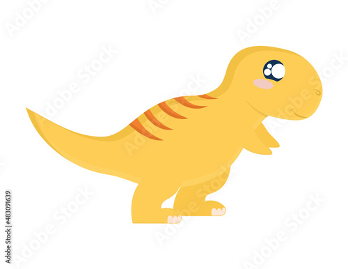 yellow velociraptor design