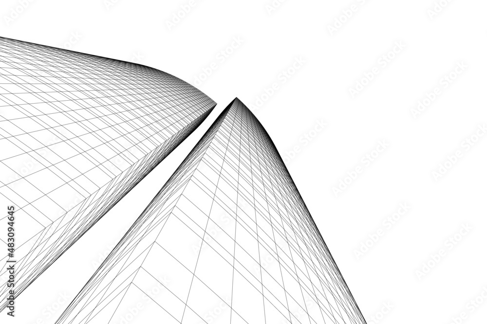 Fototapeta premium modern building facade