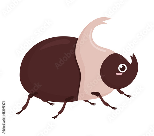 horned beetle design