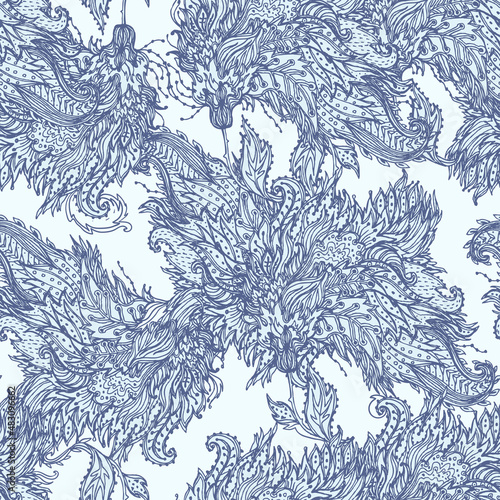Seamless vector floral pattern