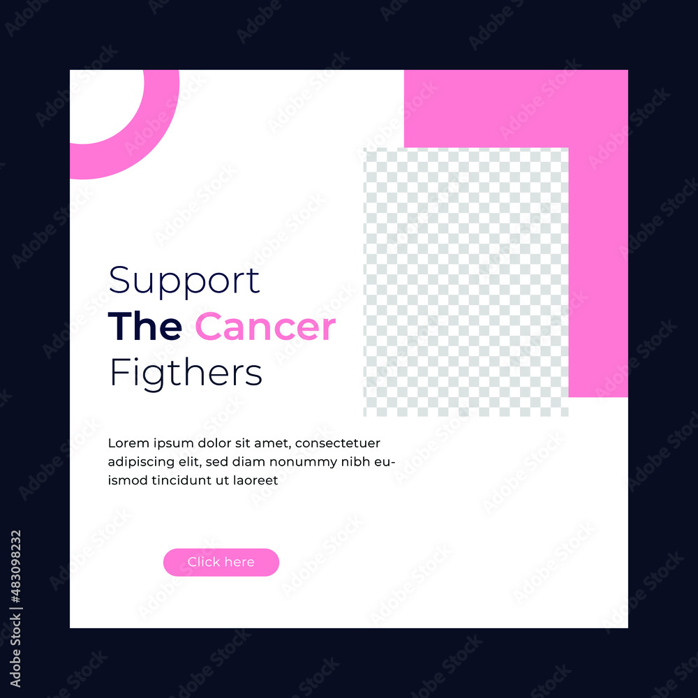 About cancer support social media post