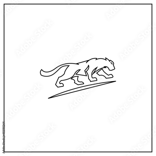 Vektor and logo panter