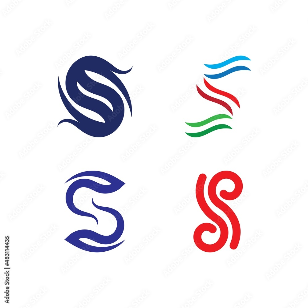 Obraz premium Business corporate S letter logo design
