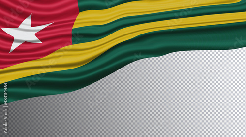 Togo Wavy Flag clipping path photo