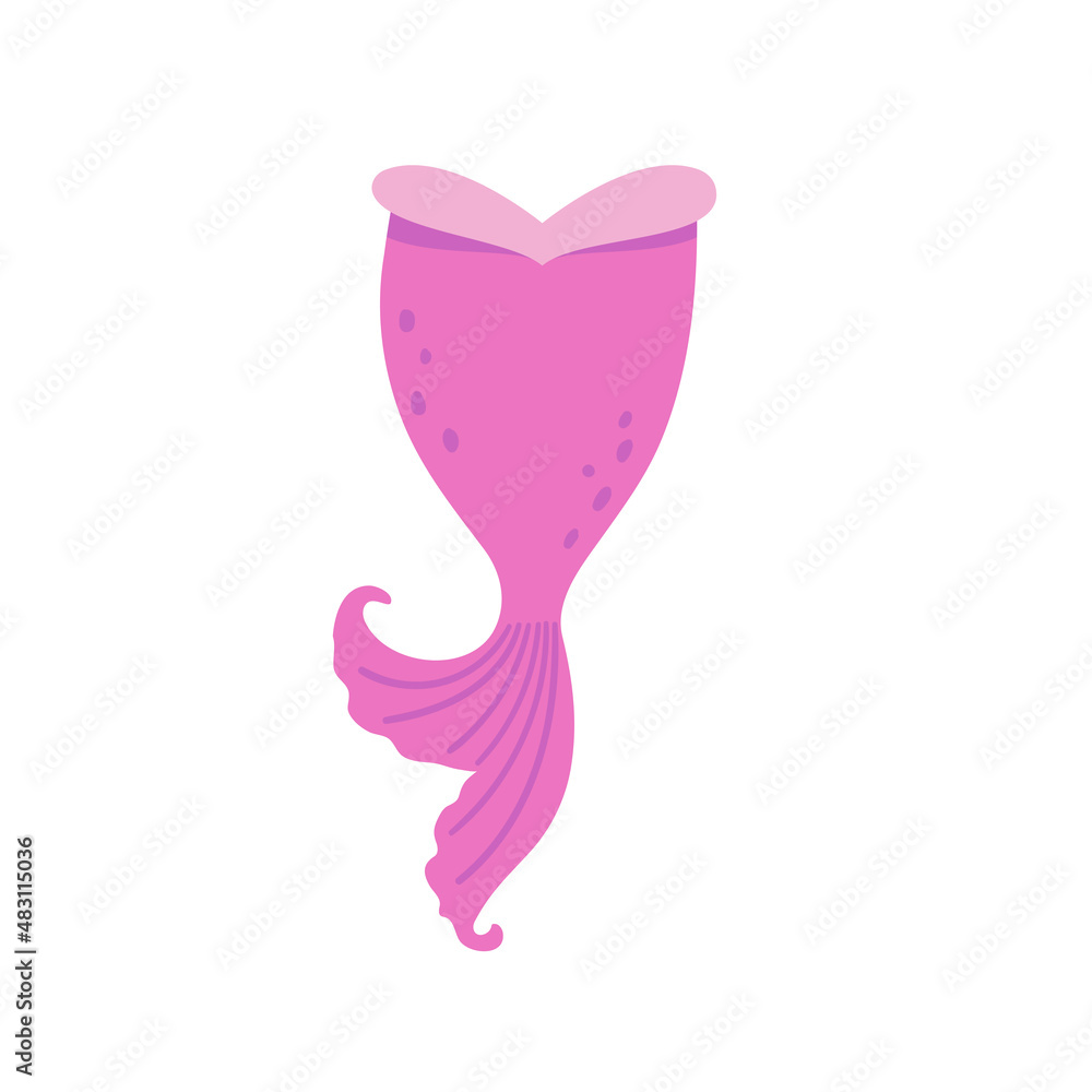 Underwater mermaid tail silhouette cute party decorations for girls