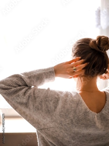 Bilde på lerret woman having a headache