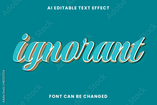 Ignorant Text Effect