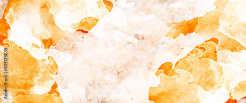 Abstract watercolor texture as background, glowing orange salt lamp texture. Abstract background for design, 