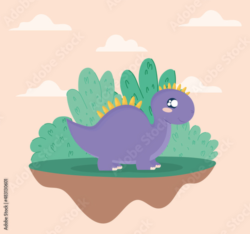 purple velociraptor card