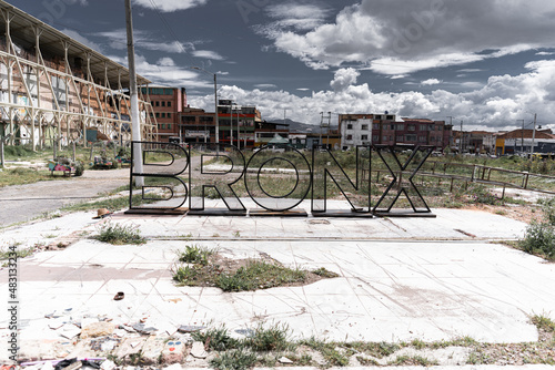 El Bronx Sign in Creative District Bogotá Colombia