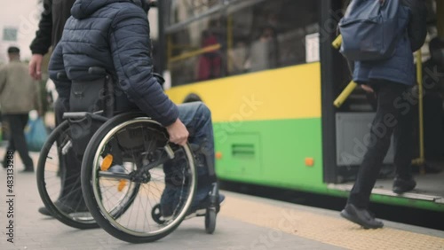 Person with a physical disability skipped public transport due to lack of accessible ramp. Disability matters