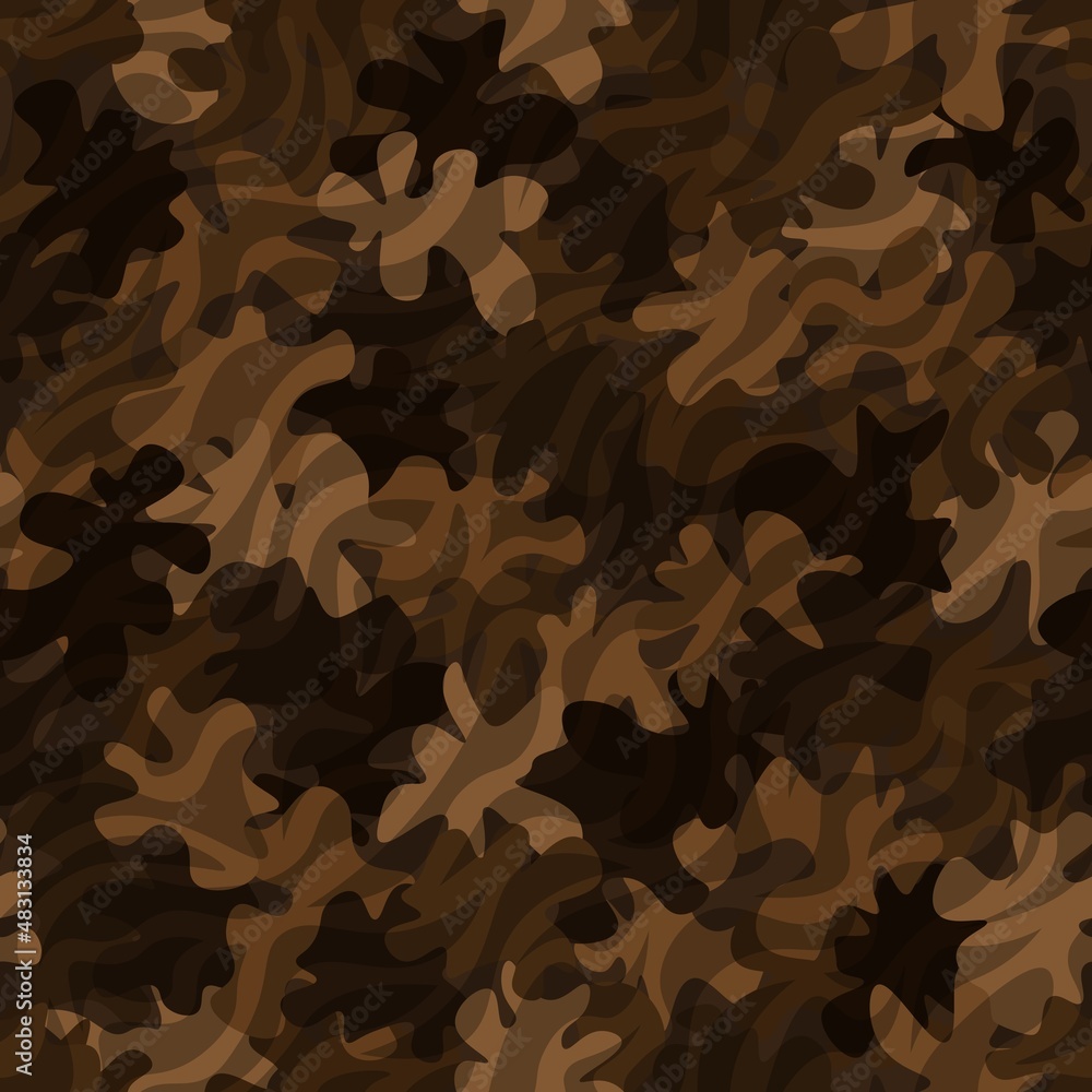 Naklejka premium Camouflage seamless pattern background masking camo repeat print