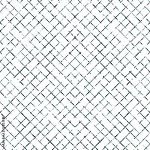 Grunge pencil stripes, scratches. Seamless pattern. Vector illustration. 
