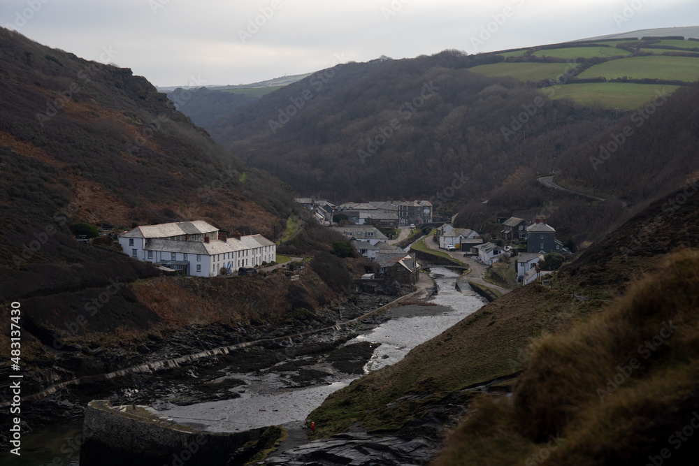 The village of Boscastle in Cornwall