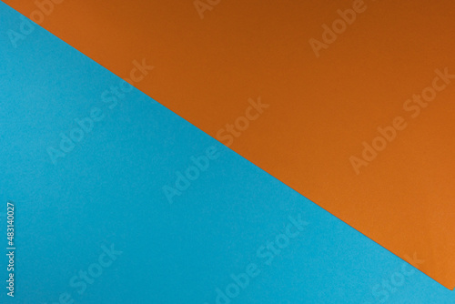Background color paper craft blue and orange