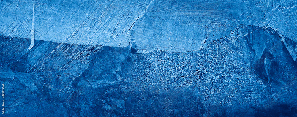 abstract blue texture cement concrete wall background - obrazy, fototapety, plakaty 