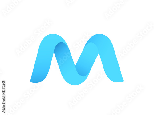 Meta M logo design