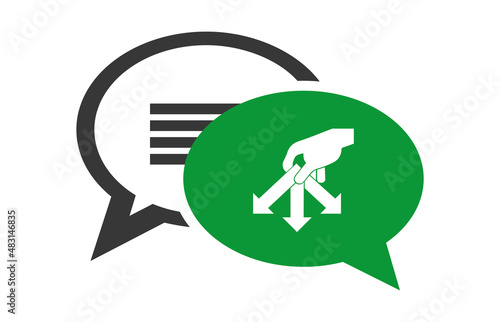 Logo tri sélectif des déchets.