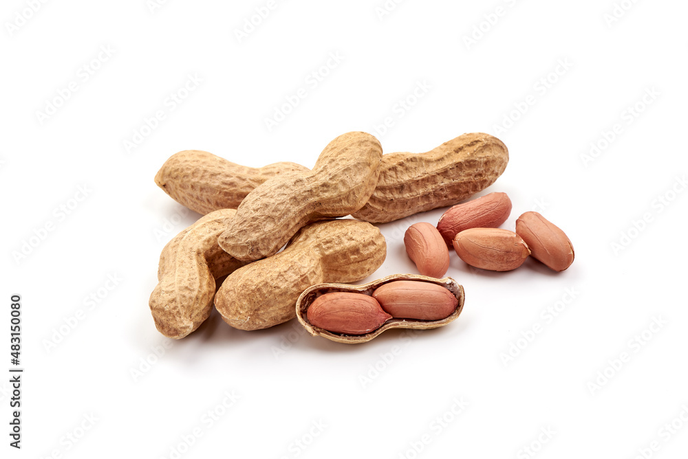 Useful peanut, isolated on white background. High resolution image. Useful peanut, isolated on white background. High resolution image.