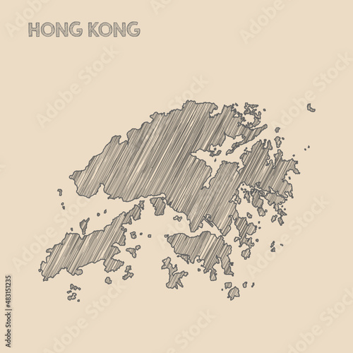 Hong Kong map hand drawn Sketch background vector,
Hong Kong freehand Sketch map,
vintage hand drawn map.