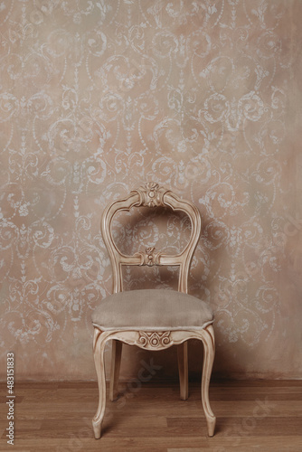 Fotografie Vintage chair in old-fashioned room