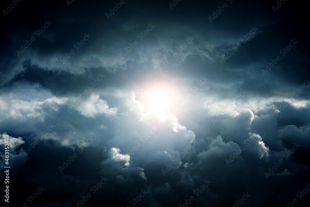 Cloudscape with a Light Cloudscape with a Light