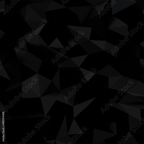 Abstract black wave paper c...