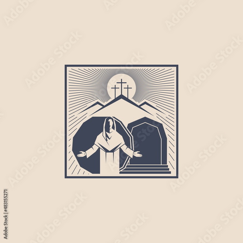Tableau sur toile Resurrected Jesus Christ