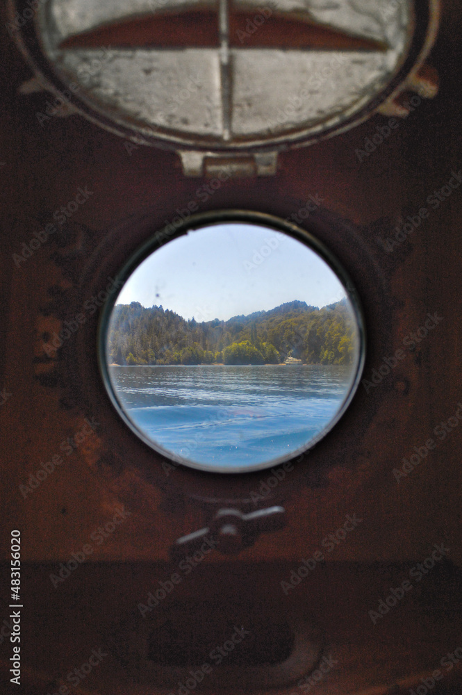 view from the window of a boat