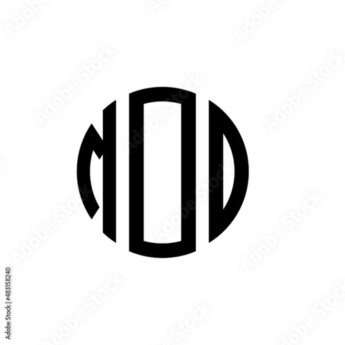 MDO letter logo design. MDO modern letter logo with black background. MDO creative  letter logo. simple and modern letter MDO logo template, MDO circle letter logo design with circle shape. MDO   photo