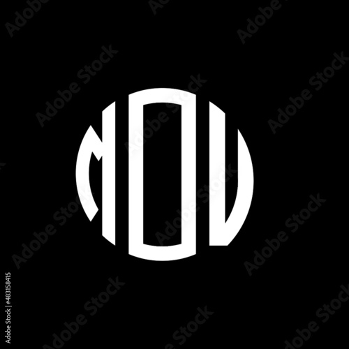 MDU letter logo design. MDU modern letter logo with black background. MDU creative  letter logo. simple and modern letter MDU logo template, MDU circle letter logo design with circle shape. MDU   photo