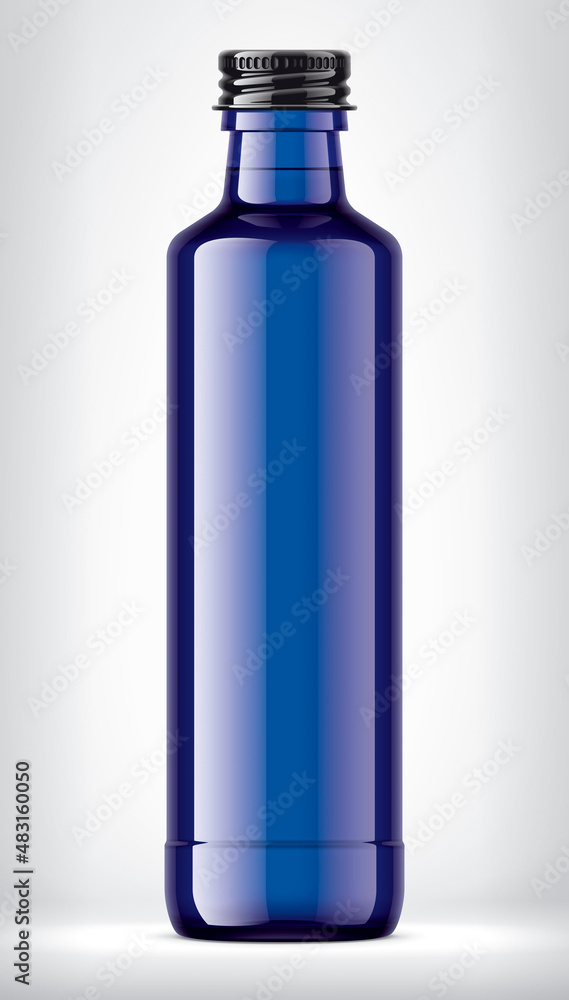 Color Glass Bottle on background. Color Glass Bottle on background.