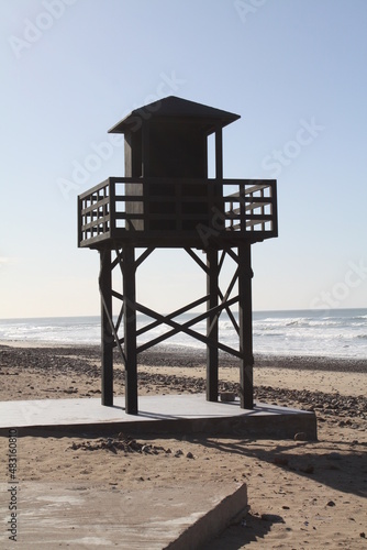 lifeguard tower on the beach