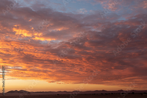 Sunset  Sesriem  Namibia