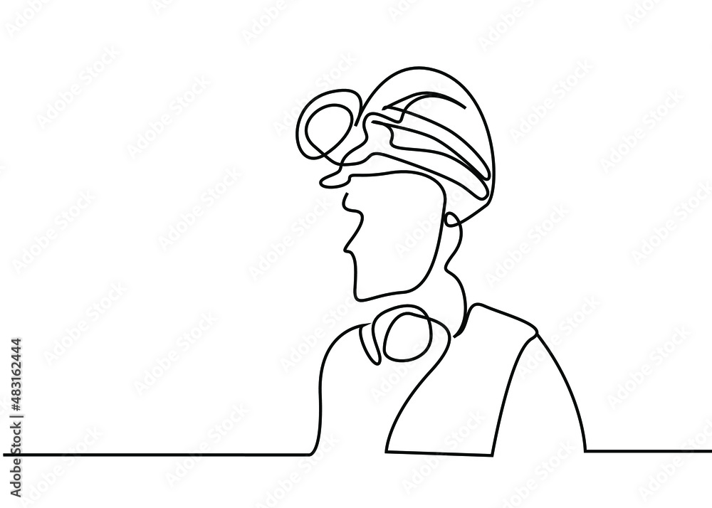 miner, builder, industrial worker one person concept miner, builder, industrial worker one person concept