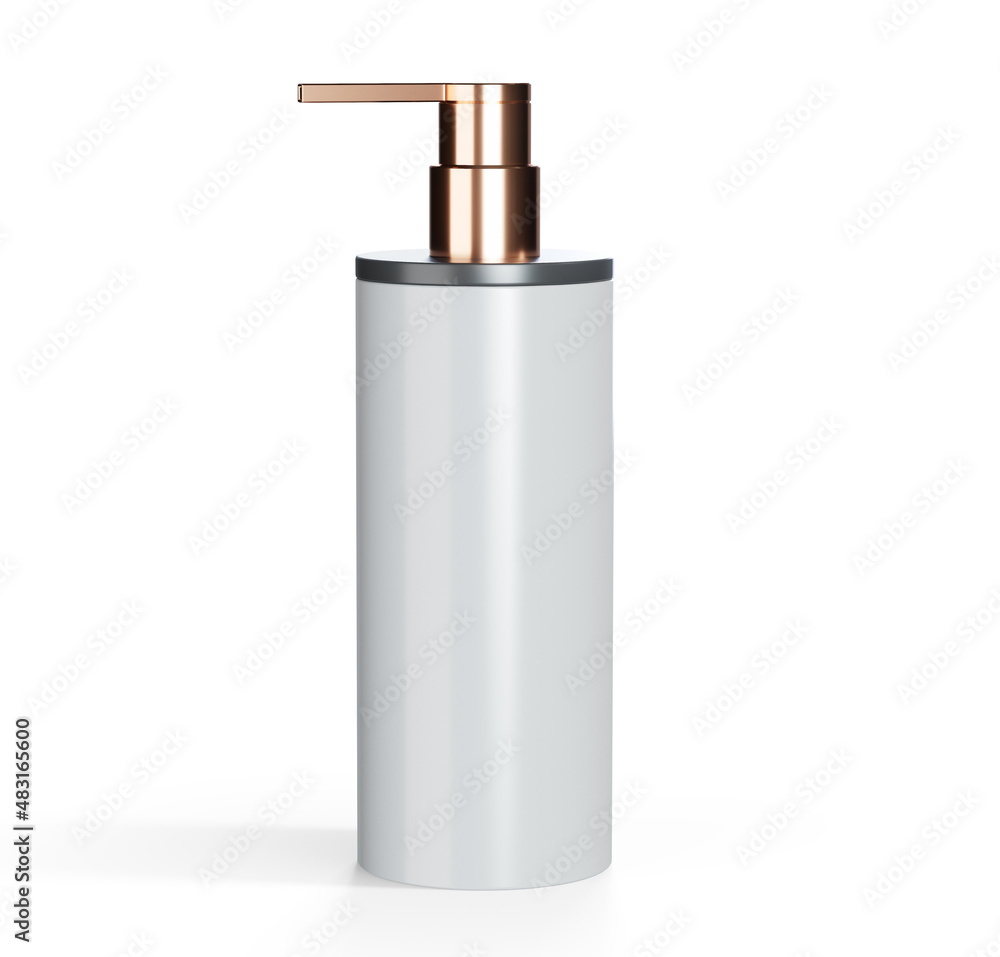 Blue cosmetics cream tube isolated on white Blue cosmetics cream tube isolated on white