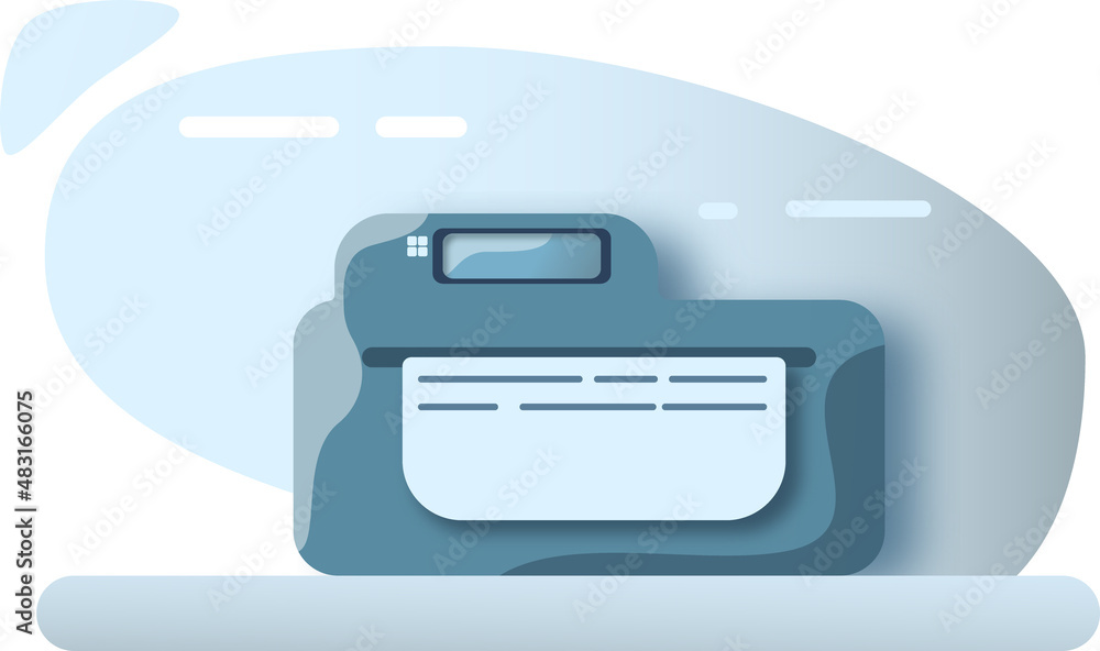 office printer illustration office printer illustration